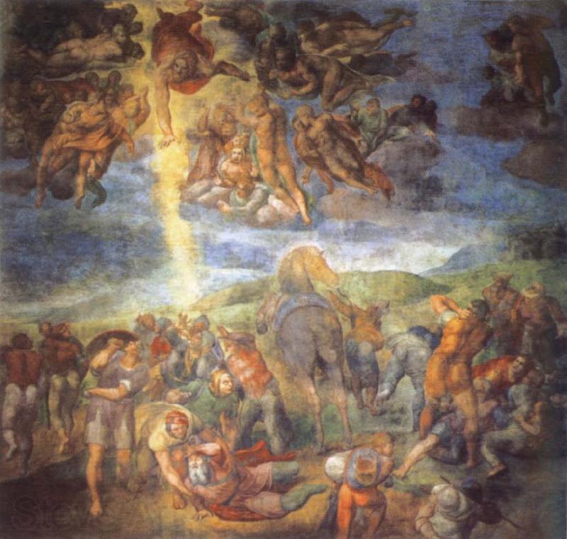 Michelangelo Buonarroti Conversion of St.Paul Spain oil painting art